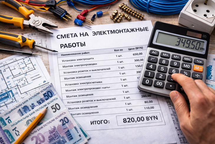 Калькулятор стоимости электромонтажных работ